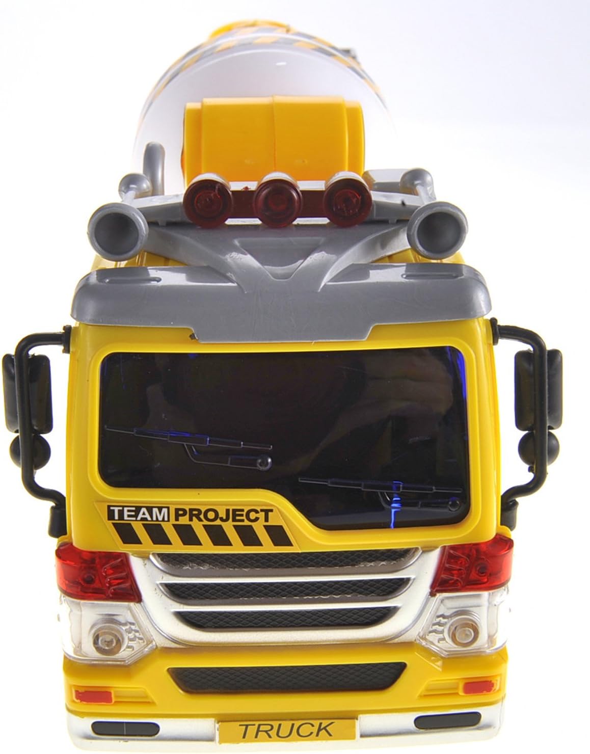 Push & Go Friction Powered Cement Truck Toy with Light and Sound | Realistic Play Mixer Construction Tanker Truck Toy Gift for Boys and Girls
