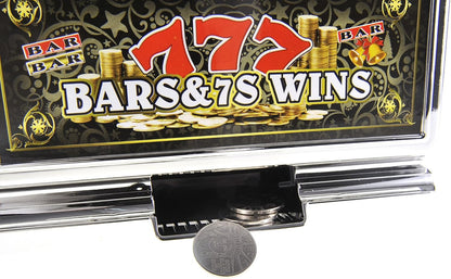 Jumbo Slot Machine Coin Bank | Casino Toy Slots Piggy Bank | Flashing Lights and Jackpot Sounds