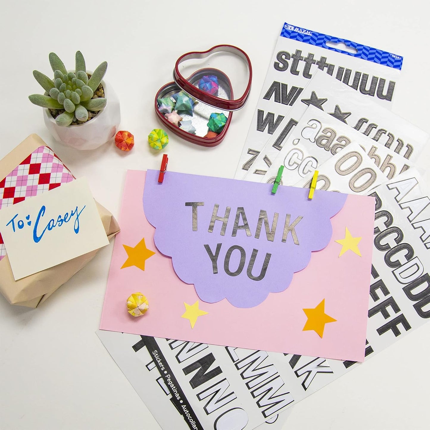 Alphabet Numbers Stickers Black Colors, 1" A to Z 0 to 9 Self-Adhesive Sticker for DIY Cards Scrapbooks Labeling (346/Pack), 1-Pack