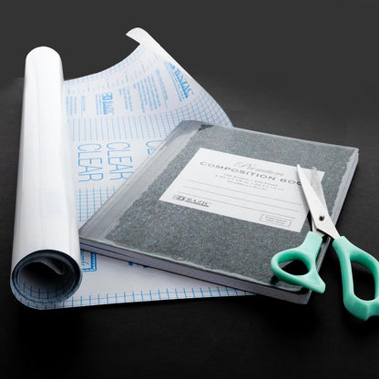 Book Wrap - Clear Book Cover Self Adhesive Book Protector for Book Covers for Paperbacks, Plastic Cover for Books, Clear Contact Paper Peel and Stick, 17.5" x 1.7 Yard Roll, 1-Roll