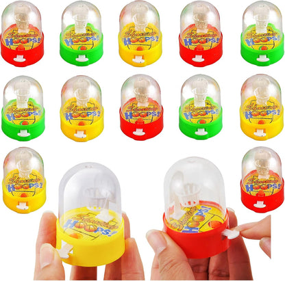 12 Pcs Mini Basketball Shooting Games Toys, Finger Handheld Basketball Desktop Fidget Game, Bag Fillers, Bulk Toys, Party Favors Decorations Birthday Carnival Prizes for Kids, Adults