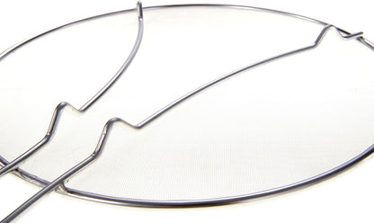 13" Splatter Screen, Heavy Duty Stainless Steel Fine Mesh, Prevent Hot Oil Splash