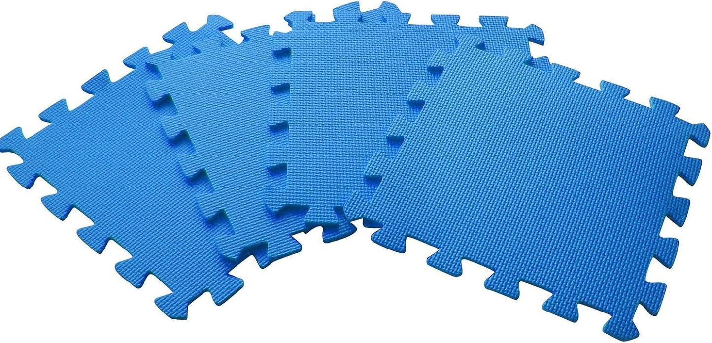 10-Piece Interlocking Floor Mats, Exercise Mat, Safety Play Floor Mat for Kids Tiles Cushions Soft Interlocking Exercise mats Garage Flooring Protector (10 Square Ft)
