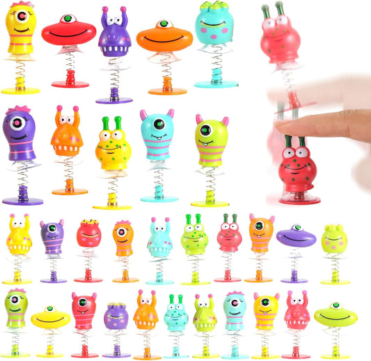 60 Pcs Jumping Popper Toys Big Eye Monster Spring Launchers Pop Up Bouncing Party Favors for Toddlers Birthday Bulk Goodie Bags Stuffers, School Prizes Classroom Rewards Gifts Bag Toys