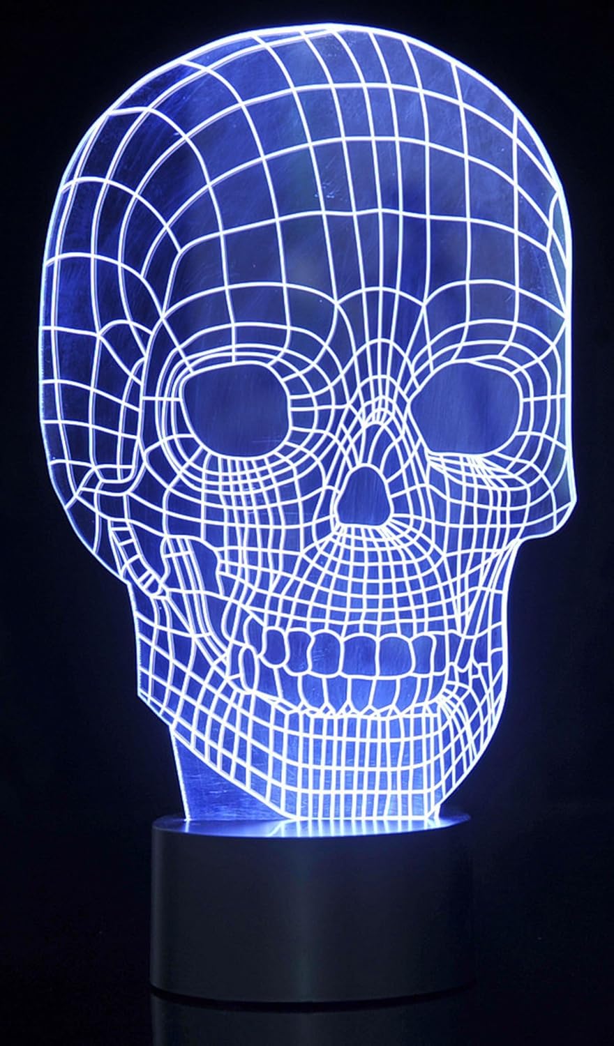 3D LED Night Light Optical Illusion Skull, Desk Table Lamp Color Change Multi Effects Functions | 7 Colors USB Powered Birthday & Party Gift