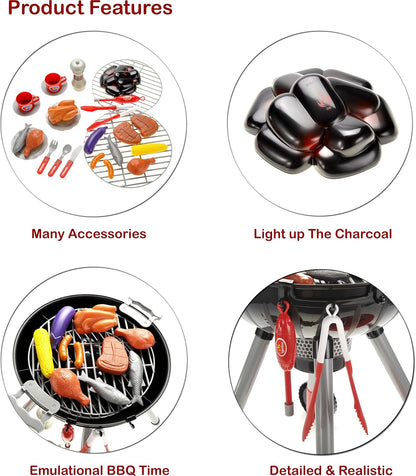 Kids Barbecue Grill Premium Playset Ages 3 Years & Up