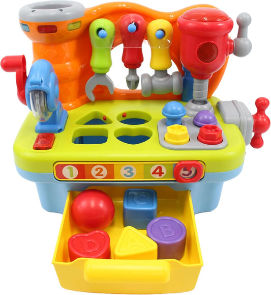 Little Engineer Multifunctional Musical Learning Tool Workbench For Kids