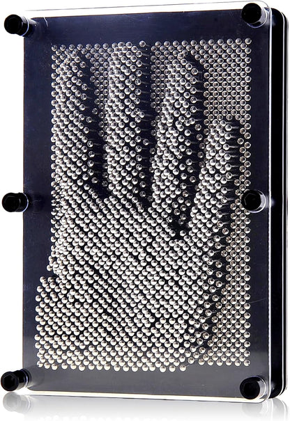 Classic 3D Pin Art Toy, Hand Art Sensory Toy Metal Hand Pins Impression Toy, Fun Fidget Pin Art Board Toy for Birthday Gifts