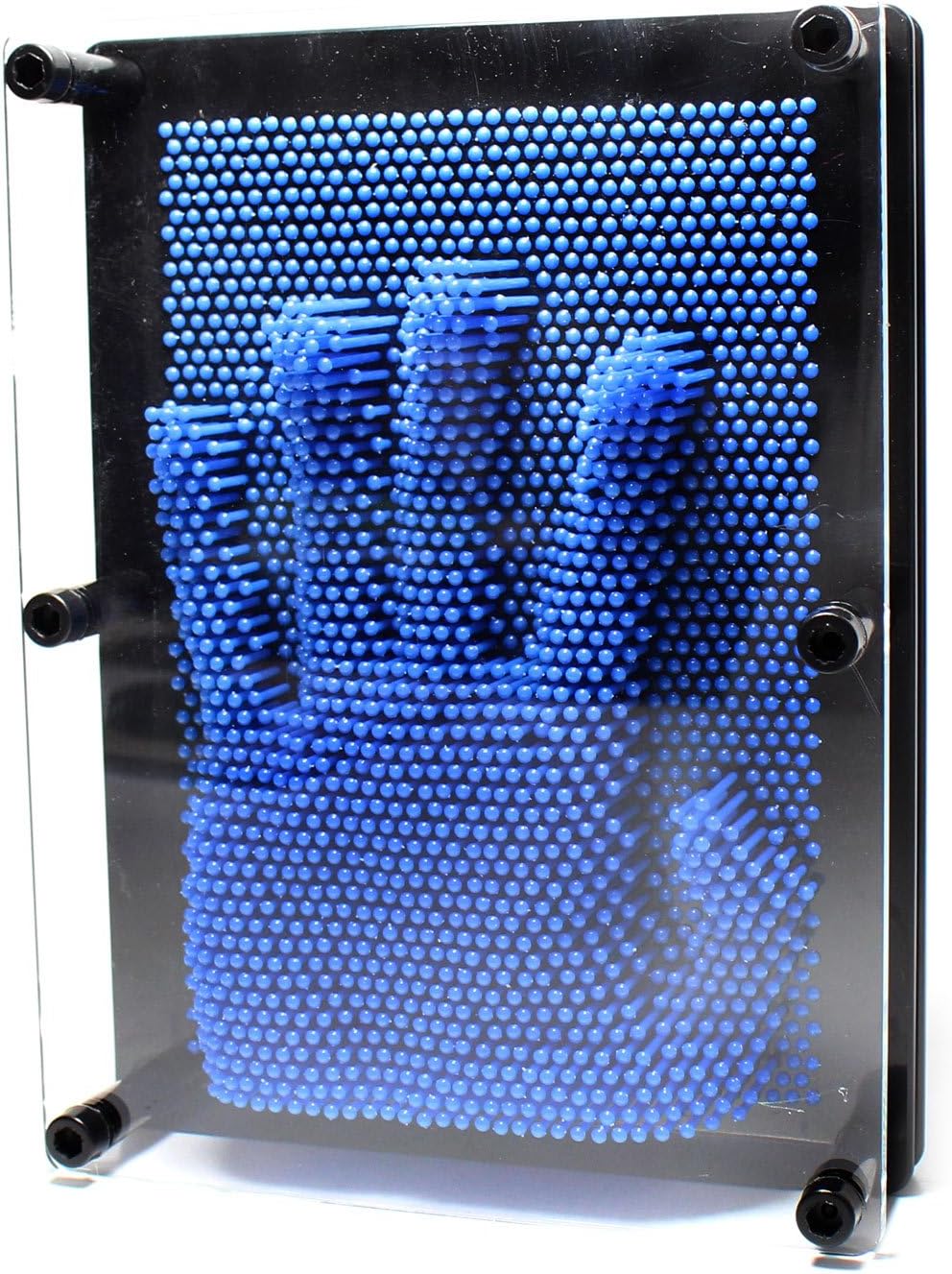 Classic 3D Pin Art Toy, Hand Art Sensory Toy Metal Hand Pins Impression Toy, Fun Fidget Pin Art Board Toy for Birthday Gifts