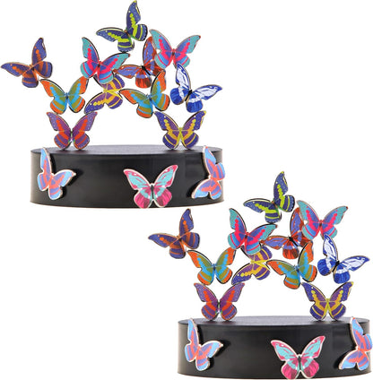 Magnetic Desktop Sculpture (Butterflies) | Mini Magnetic Art Decoration for Desktop | Fun Stress Relief Office Gift