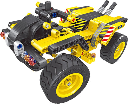 PowerTRC Bulldozer, 2 in 1 3D Flexible Plastic Building Blocks for Boys