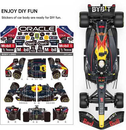 RASTAR 1/12 F1 Red Bull Car, Oracle Red Bull Racing F1 RB18 Remote Control Car Model, New 2022 Red Bull Racing Formula 1 Max Verstappen, 2.4G