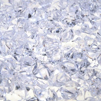 1 inches Fake Ice Cubes Stones, 530 Pcs 3 lb Vase Fillers for Centerpieces Table Decorations for Party Winter Decorative Rocks Home Decor Wedding Food Display