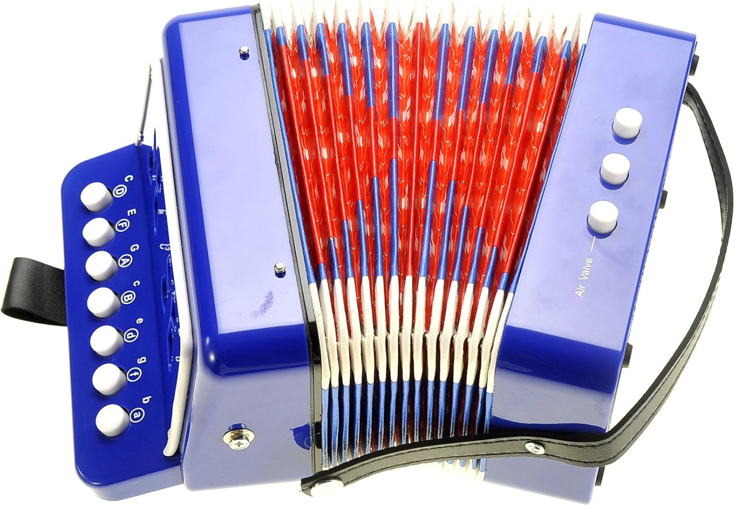 Kids Accordion, Musical Instruments for Kids Ages 9-12, Beginner Toddlers Children Mini Toy Accordian 10 Keys Button Control Light Weight (Red)