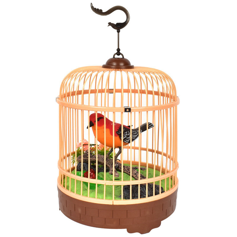 Singing & Chirping Bird In Cage - Realistic Sounds & Movements