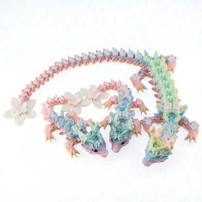 PowerTRC 3D Printed Rainbow Blossom Dragon, 3D Printed Dragon