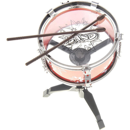 Musical Drum Instrument Set | Toy Drum for Kids | Set Includes 6 Drums, Cymbal, Chair, Kick Pedal, Drumsticks | Red