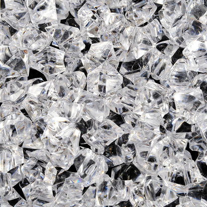 1 inches Fake Ice Cubes Stones, 530 Pcs 3 lb Vase Fillers for Centerpieces Table Decorations for Party Winter Decorative Rocks Home Decor Wedding Food Display