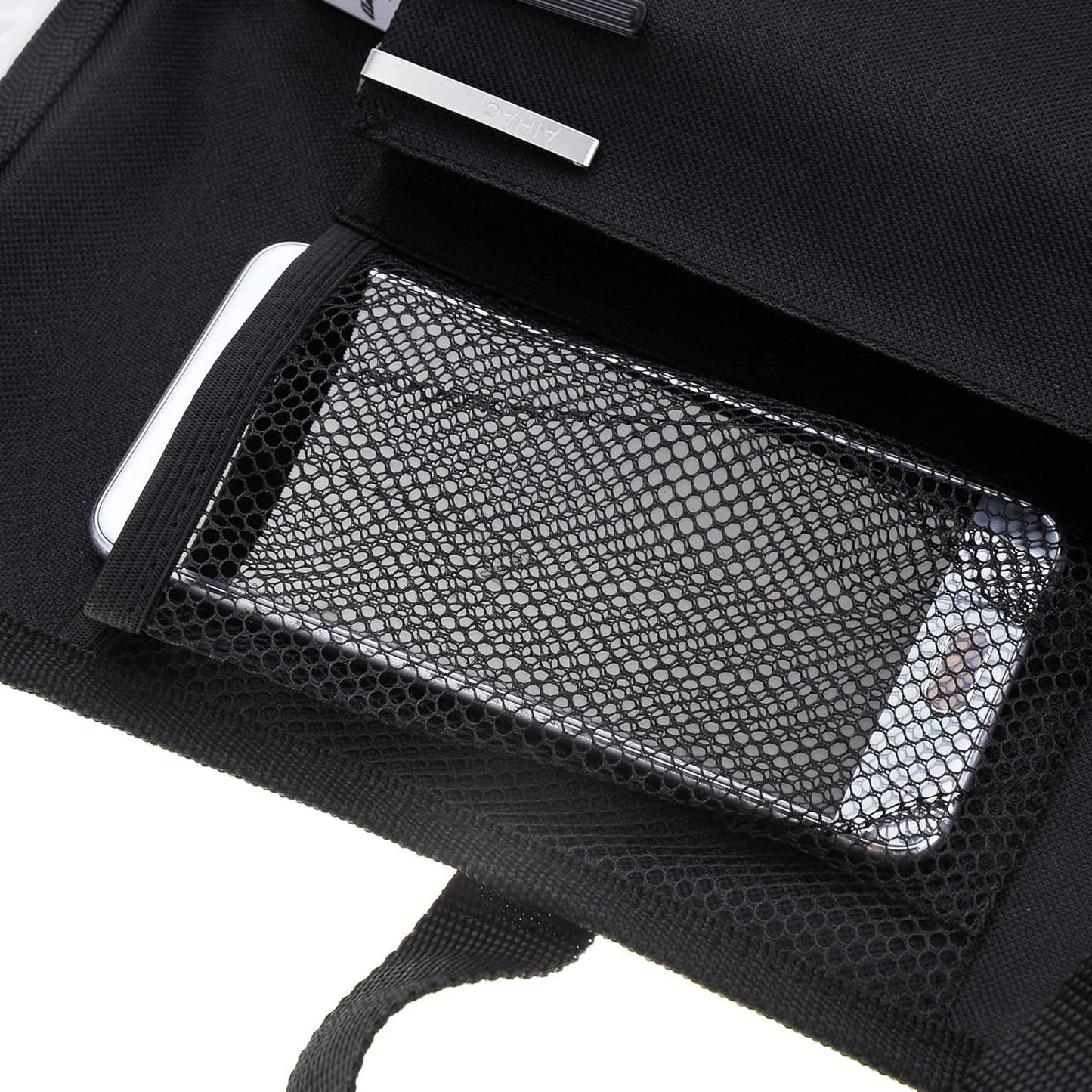 2 Packs Car Backseat Organizer | Car Seat Back Protectors With Storage Pockets And Clear Tablet Holder | Organize Travel Accessories And Bottle Drinks