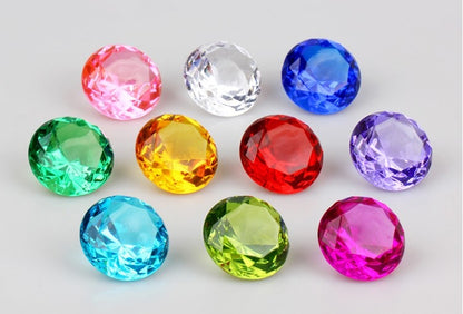 Clear Colorful Assorted Pirate Gems (24 Gems)