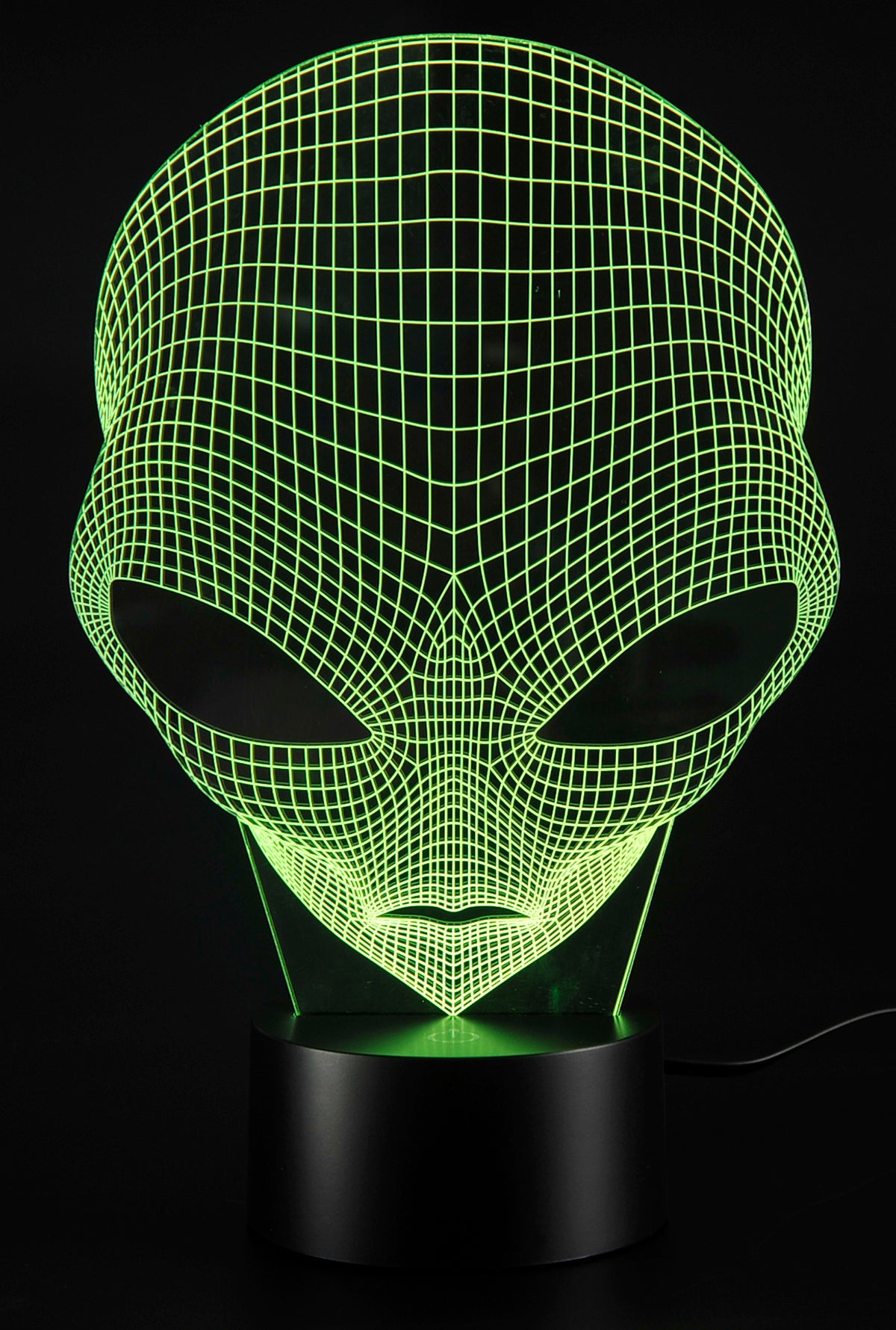 3D Illusion Grow LED Alien Shapes Lamp 7 Colors USB Power