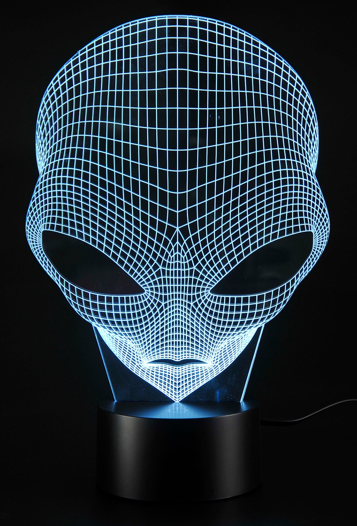 3D Illusion Grow LED Alien Shapes Lamp 7 Colors USB Power