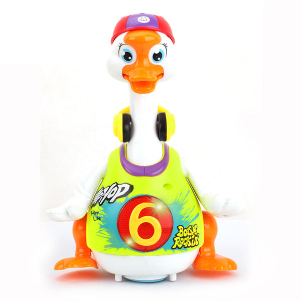 PowerTRC Baby Toy Dance Musical Duck Toy - Walking Goose Singing Dancing Toys for Toddlers 1-3 Hip-Hop Cool Birthday Toy