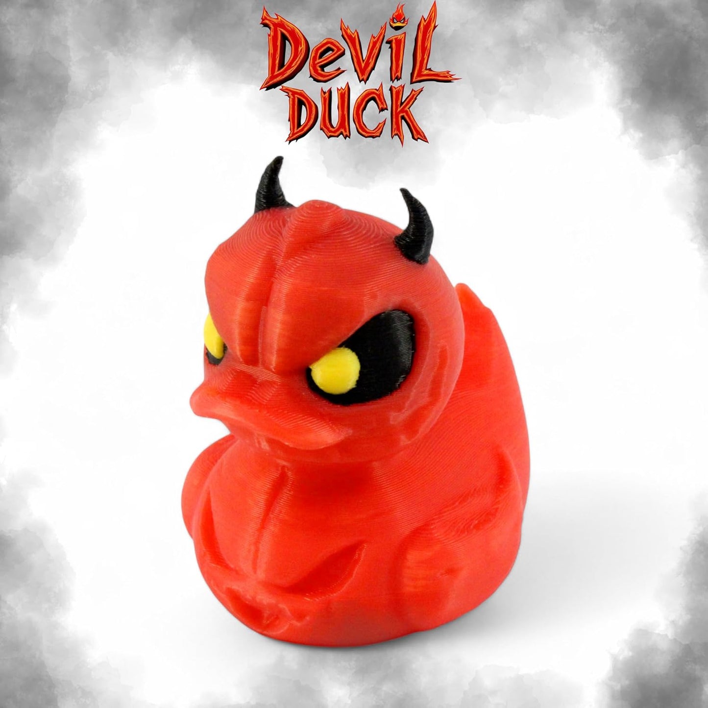 PowerTRC 4Pcs 3D Printed Duck Figurines – 2 inches Mini Duck Accessory Collectibles Car Dashboard Desk Office Décor, Cruise Ducks Hiding Werewolf Devil Brim Reaper Medusa Ducking – 3D Printed in USA