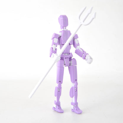 PowerTRC T13 Dummy Action Figure – Dummy Multi-Jointed Movable Titan Lucky 13 Collectible Toy