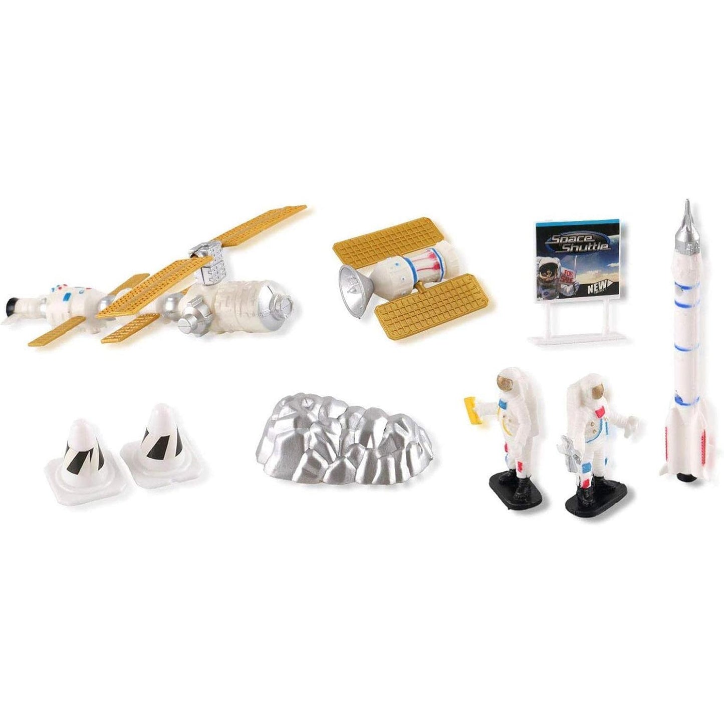 Diecast Space Shuttle Toy for Kids, Rocket Ship Pretend Play Toys, Astronaut Planet Exploration Space Station Play Set Science Toy for Kids Boys Girls Ages 3 4 5 6 7 8 9 Years Old Fun Gift