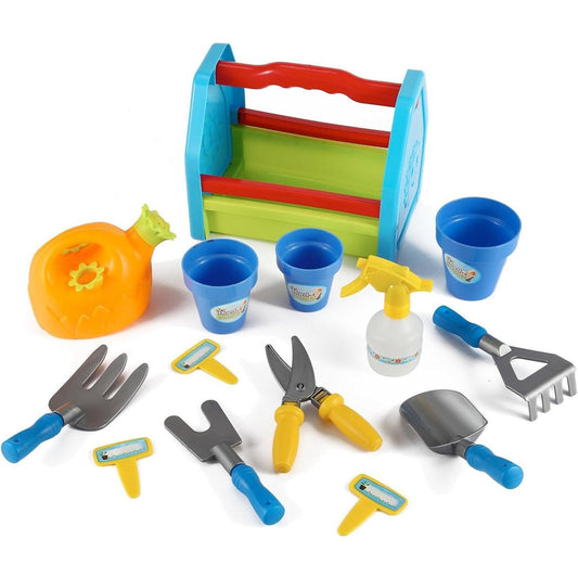 Kids Gardening Set, Kids Gardening Tools, Toddler Gardening Set Pretend Play Set for Boys Girls Ages 3 4 5 6+ STEM Learning Toys