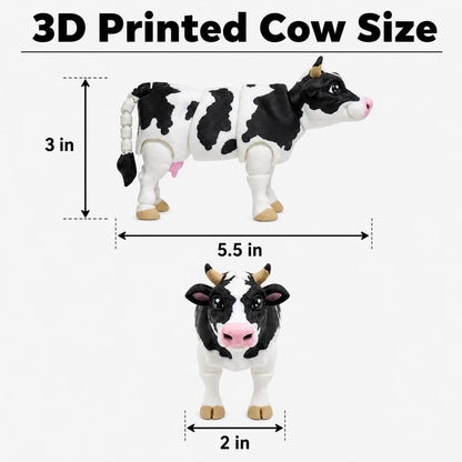 PowerTRC 3D Printed Articulated Animal Figurine, Fidget Desk Decor Collectible Gift – Made in USA(1 PCS)