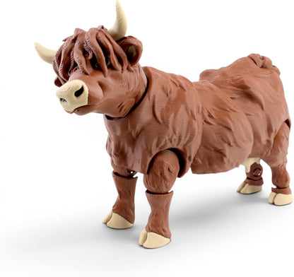 PowerTRC 3D Printed Articulated Animal Figurine, Fidget Desk Decor Collectible Gift – Made in USA(1 PCS)