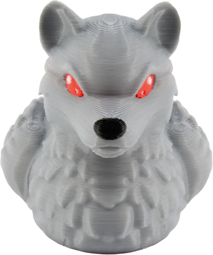 PowerTRC Wolf Duck Figurine – Duck for Jeep Ducking, Fun Car Dashboard Accessory, Unique Duck Figure Gifts, Ducks for Jeeps – 3D Printed in USA