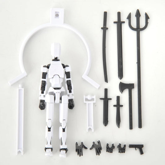 PowerTRC T13 Dummy Action Figure – Dummy Multi-Jointed Movable Titan Lucky 13 Collectible Toy