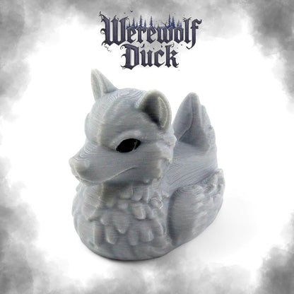 PowerTRC 4Pcs 3D Printed Duck Figurines – 2 inches Mini Duck Accessory Collectibles Car Dashboard Desk Office Décor, Cruise Ducks Hiding Werewolf Devil Brim Reaper Medusa Ducking – 3D Printed in USA