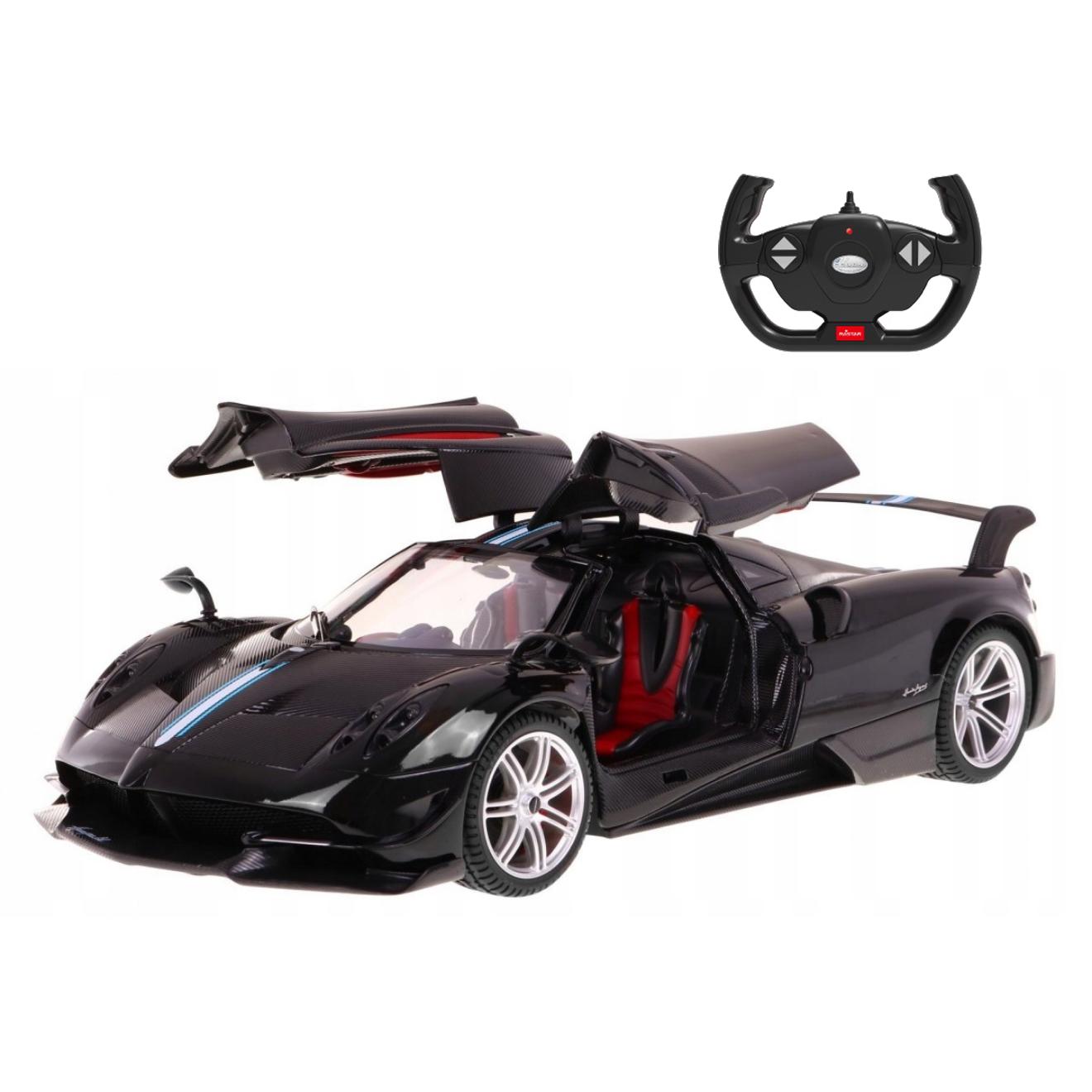 RC Car 1:14 Scale Remote Control 1/14 RTR Super Sport Car Model w/ Open Doors (Black)
