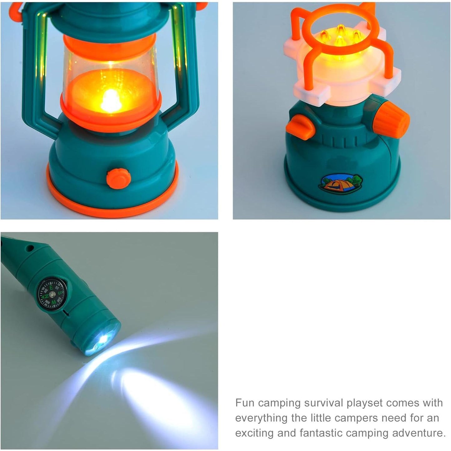 Kids Camping Set with Pop Up Tent, Kids Play Tent Toddler Toys, Toddler Outdoor Toys Camping Tools Set for Kids