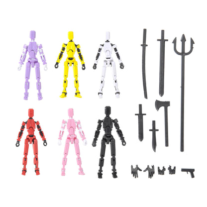 PowerTRC T13 Dummy Action Figure – Dummy Multi-Jointed Movable Titan Lucky 13 Collectible Toy