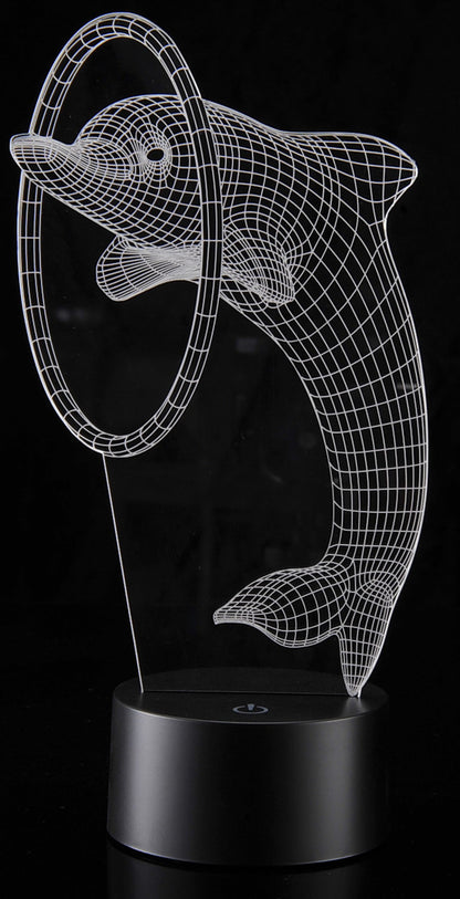 3D Dolphin Laser Cut Precision LED Lights