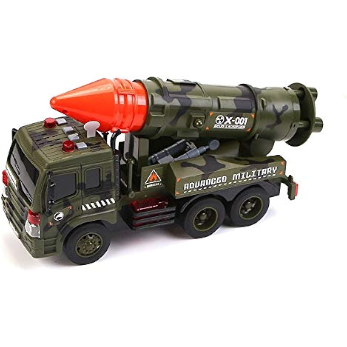 Friction Powered Military Missile Launcher Truck with Lights and Sound