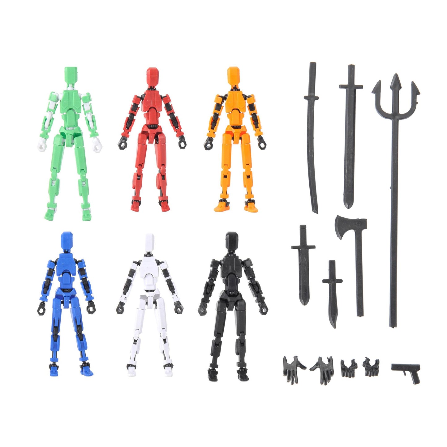 PowerTRC T13 Dummy Action Figure – Dummy Multi-Jointed Movable Titan Lucky 13 Collectible Toy