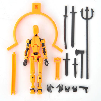 PowerTRC T13 Dummy Action Figure – Dummy Multi-Jointed Movable Titan Lucky 13 Collectible Toy