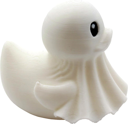 PowerTRC Cute Ghost Duck Figurine – Duck for 4x4 Ducking, Fun Car Dashboard Accessory, Spooky Halloween Ducks for Cars, Ghost Gifts – 3D Printed in USA