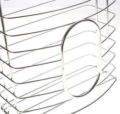 Cabinet Storage Plastic Bag Holder (Chrome)