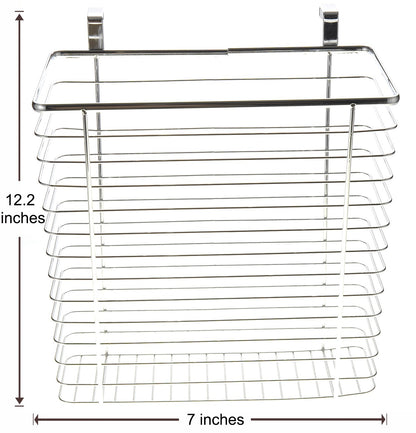 Cabinet Wastebasket/Storage Basket (Chrome)