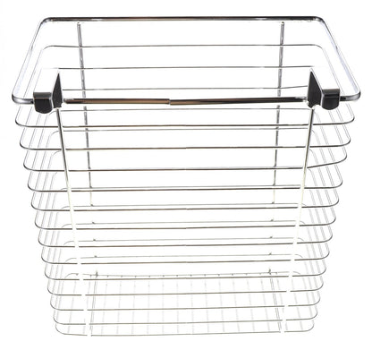 Cabinet Wastebasket/Storage Basket (Chrome)