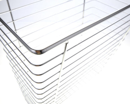 Cabinet Wastebasket/Storage Basket (Chrome)