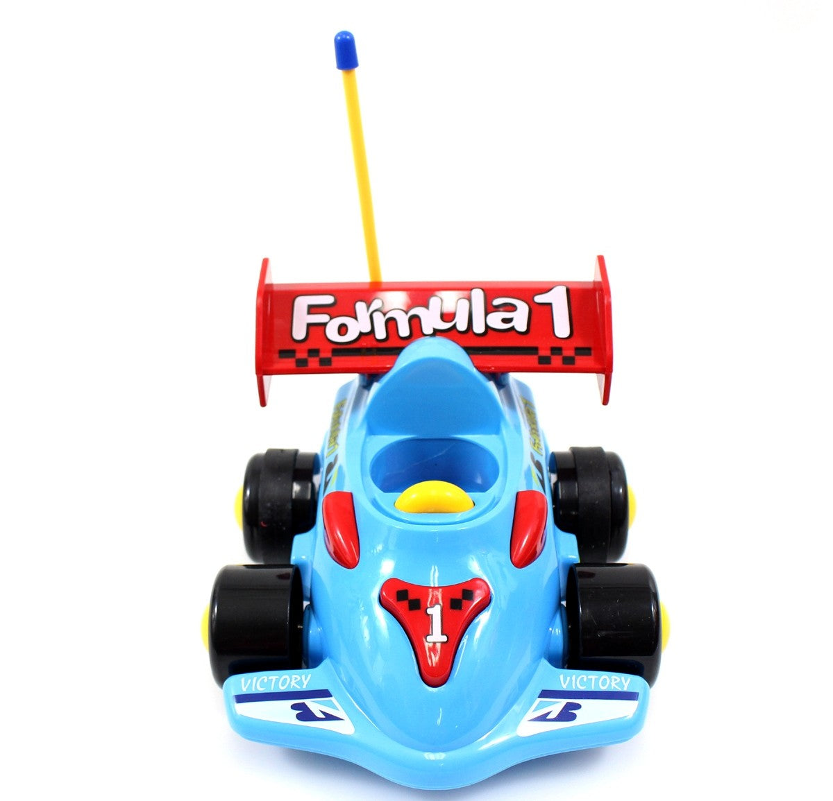 4" Cartoon RC Formula Race Car Remote Control Toy For Toddlers (Blue)