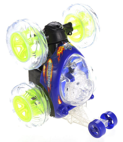 RC Stunt Twister Car W/ Light & Music (Blue)